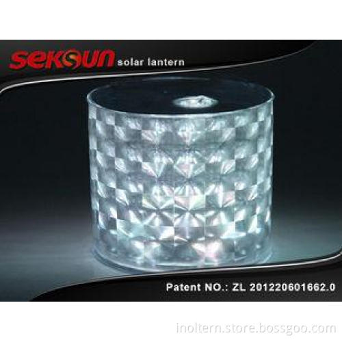 Decorative white collapsible LED Inflatable Solar Lantern L